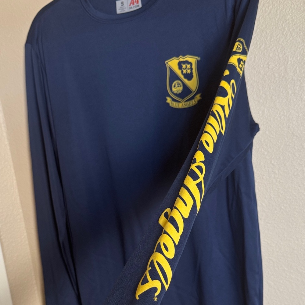Blue Angels Navy Blue Long Sleeve Adult Shirt Small